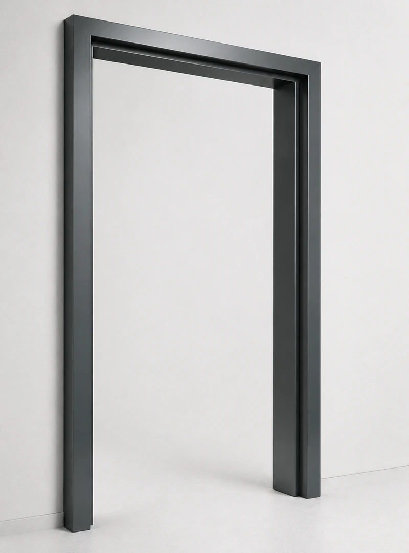 Freestanding commercial metal door frame